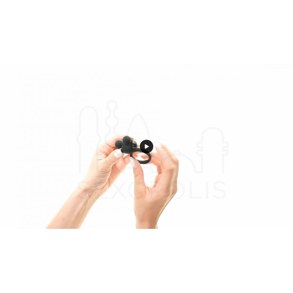 Δαχτυλίδι Πέους Σιλικόνης με Δόνηση E6 Silicone Vibrating Cock Ring - Μαύρο | Δονούμενα Δαχτυλίδια Πέους