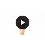 Πρωκτική Σφήνα Σιλικόνης με Κυκλικό Κόσμημα Emotions Cutie Medium Silicone Jewel Butt Plug - Ροζ/Μαύρο | Πρωκτικές Σφήνες με Κόσμημα