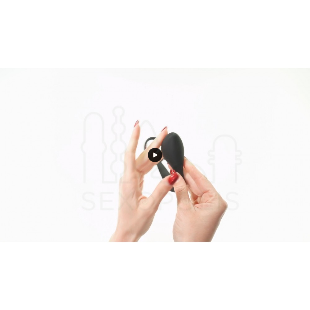 Πρωκτικό Δαχτυλίδι Πέους Σιλικόνης Fantasstic Anal Plug with Cock Ring - Μαύρο | Μασάζ Προστάτη