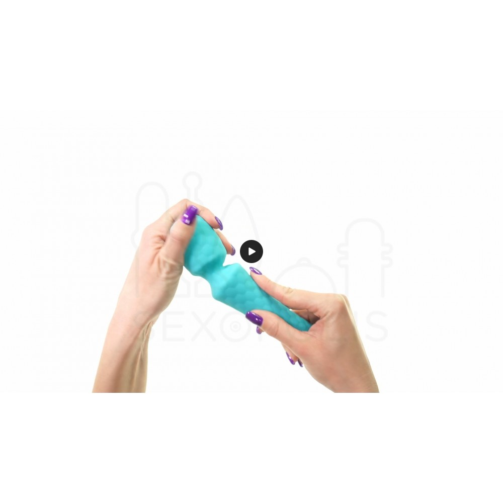 Premium Πανίσχυρη Συσκευή Μασάζ Σιλικόνης FemmeFunn Ultra Wand Powerful Silicone Massage Vibrator - Μπλε | Συσκευές & Δονητές Μασάζ