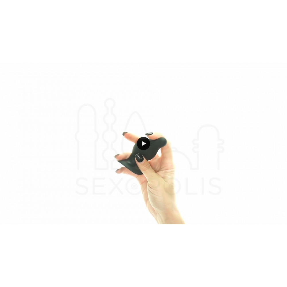 Πρωκτική Σφήνα Σιλικόνης με Βεντούζα Medium Silicone Butt Plug with Suction Cup Model 2 - Μαύρη | Πρωκτικές Σφήνες