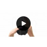 Μεταλλική Ραβδωτή Πρωκτική Σφήνα με Ουρά Metal Anal Fluffy Small Twist Butt Plug - Ασημί/Μαύρο | Πρωκτικές Σφήνες με Ουρά