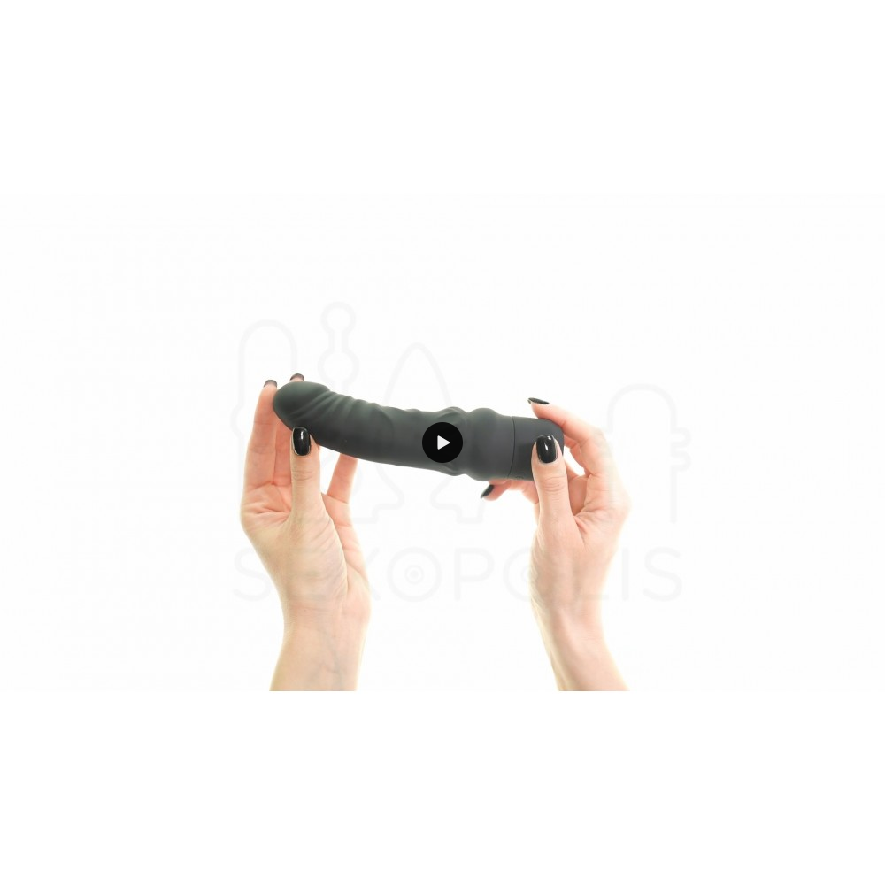 Ρεαλιστικός Δονητής Σιλικόνης Σημείου G Mini Classic Realistic Silicone G-Spot Vibrator - Μαύρος | Δονητές Σημείου G