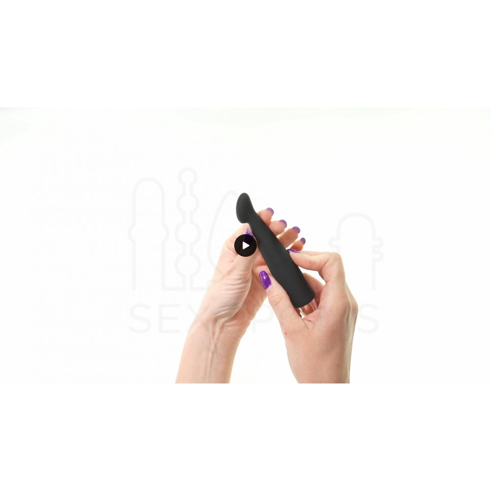 Bullet Δονητής Σιλικόνης No.6 MinI Wand Silicone Vibrator - Μαύρος | Συσκευές & Δονητές Μασάζ