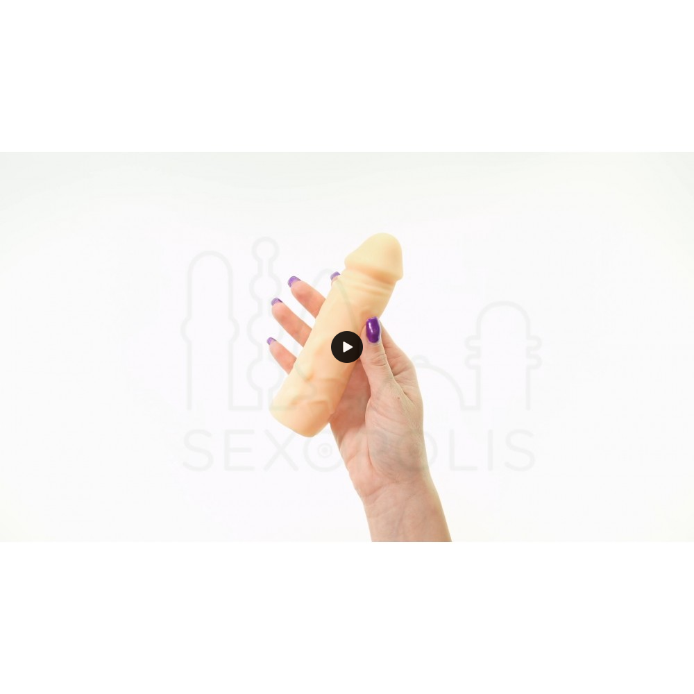 Ρεαλιστικό Κάλυμμα Πέους με Δαχτυλίδι Όρχεων Realistic Penis Sheath with Balls Ring S9 16,4 cm - Φυσικό Χρώμα | Ρεαλιστικοί Δονητές