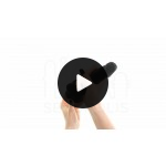 Ομοίωμα Πέους Σιλικόνης με Βεντούζα & Όρχεις Realistic Silicone Dildo with Balls & Suction Cup 18 cm - Μαύρο | Ομοιώματα Πέους