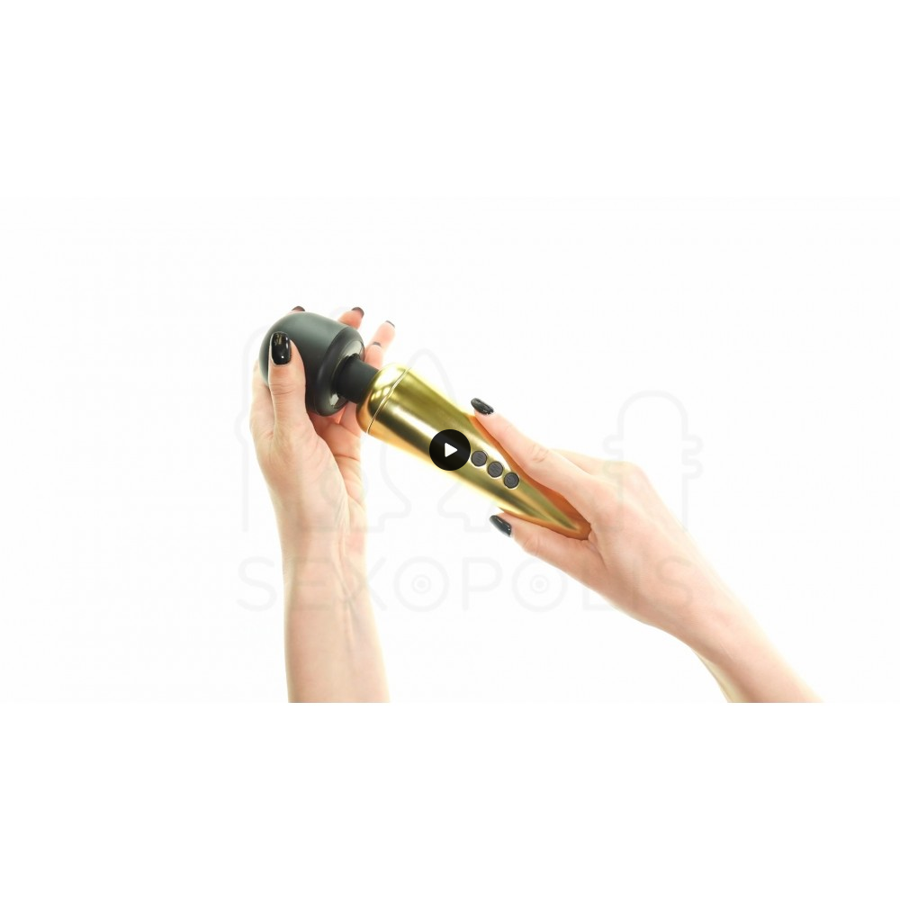 Δονητής Μασάζ Rechargeable Deluxe Megawand Vibrating Wand - Χρυσός | Συσκευές & Δονητές Μασάζ