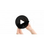 Ασύρματη Γυάλινη Δονούμενη Σφήνα με Βεντούζα Stretchy Remote Controlled Glass Butt Plug with Suction Cup - Μαύρη | Γυάλινα Dildo