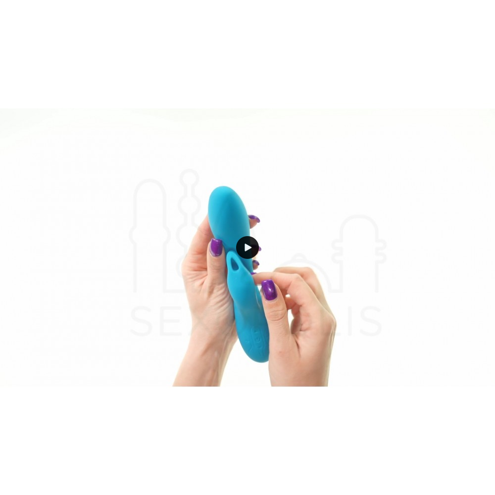 Rabbit Δονητής Σιλικόνης V2 Silicone Rechargeable Premium Rabbit Vibrator - Μπλε | Rabbit Δονητές
