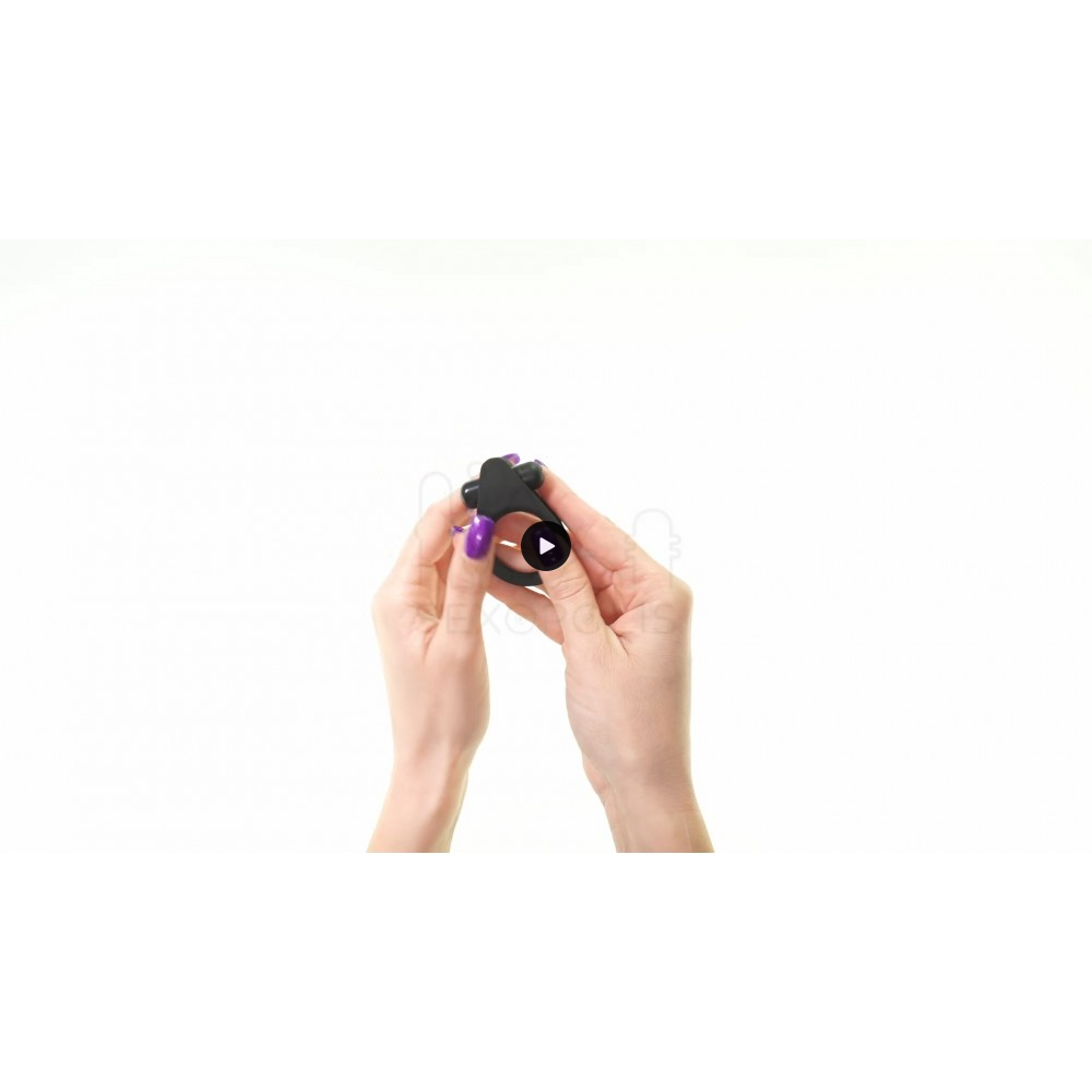 Δονούμενο Δαχτυλίδι Πέους Zero Tolerance Black Knight Silicone Vibrating Cock Ring - Μαύρο | Δονούμενα Δαχτυλίδια Πέους