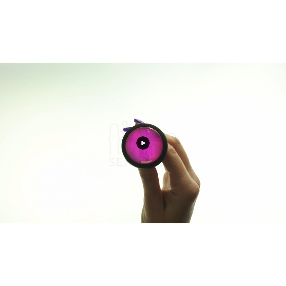 Ασύρματη Δονούμενη Πρωκτική Σφήνα Σιλικόνης με Led Φωτισμό Zeus Small Silicone Remote Controlled Vibrating Plug with Led Light - Μαύρη | Ασύρματοι Δονητές