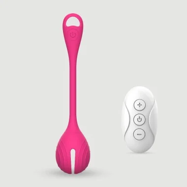 Yvon 10 Function Silicone Rechargeable Remote Controlled Bullet Vibrator - Pink