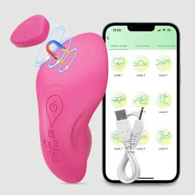 Kenna App Controlled Panty Silicone Wearable Vibrator - Pink