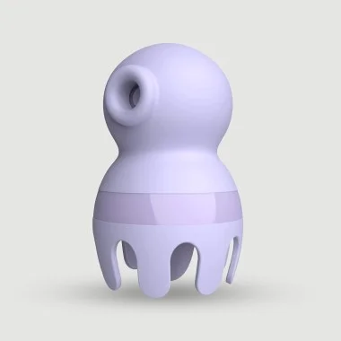 Clit Baby Premium Silicone Clitoral Suction Stimulator & Vibrator 2 in 1 - Purple