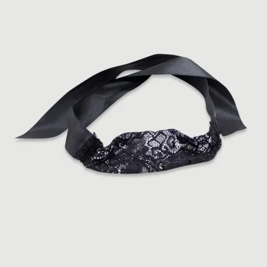 Lace Blindfold For Eyes – Black
