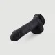 Hismith Sex Machines KlicLok Silicone Realistic Dildo 20 cm - Black by Sexopolis