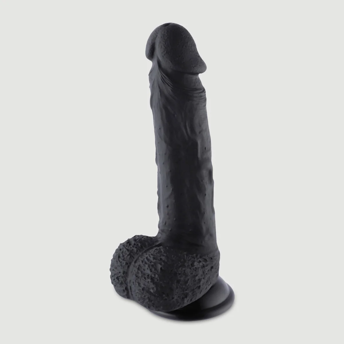 Hismith Sex Machines KlicLok Silicone Realistic Dildo 20 cm - Black by Sexopolis