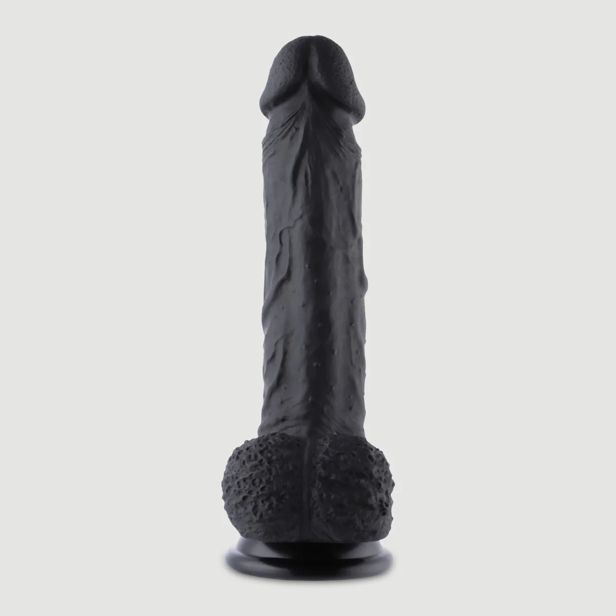 Hismith Sex Machines KlicLok Silicone Realistic Dildo 20 cm - Black by Sexopolis