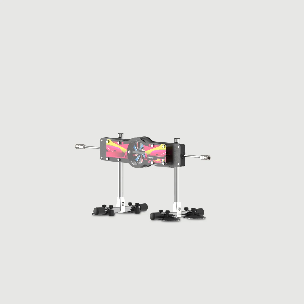 Double Trouble Premium Heating & Vibrating Multifunction Sex Machine - Black by Sexopolis