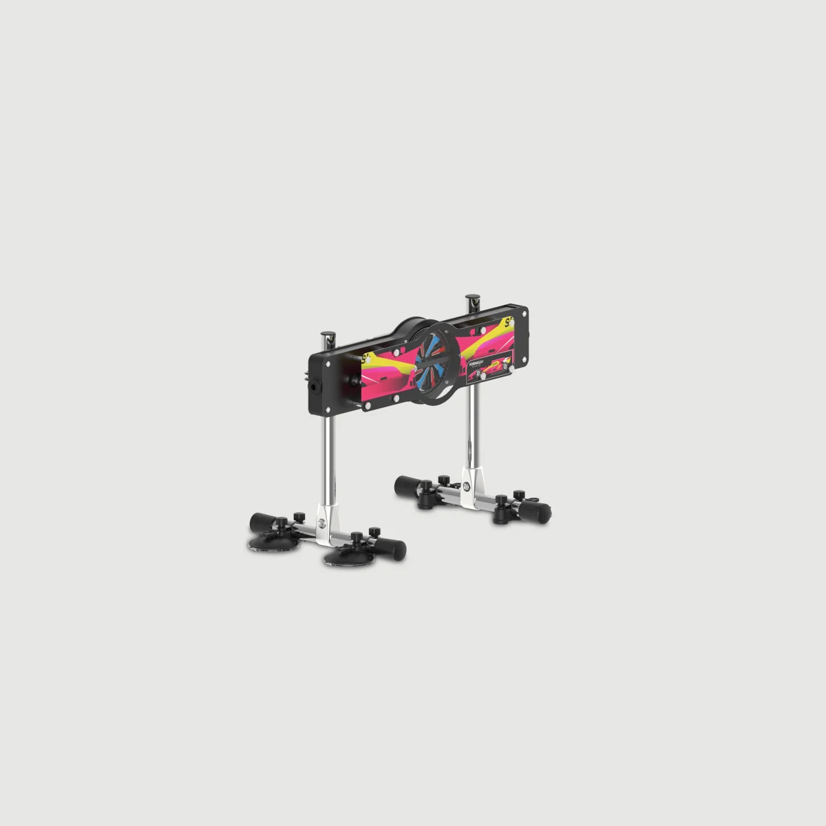 Double Trouble Premium Heating & Vibrating Multifunction Sex Machine - Black by Sexopolis